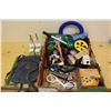 Image 1 : Lot of Misc. (Small Jean Backpack, Pet Related Toys/Accessories, Citronella Coil Holders, Salt&Peppe