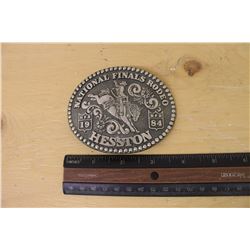 1984 National Finals Rodeo Hesston Belt Buckle
