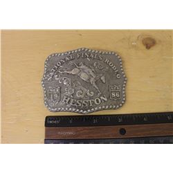 1986 National Finals Rodeo Hesston Belt Buckle