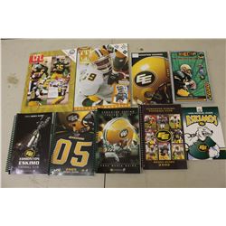Lot of Edmonton Eskimo Related (Media Guides, Magazines, Etc;)