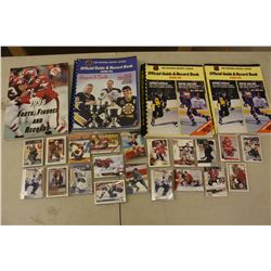Lot of Hockey Cards (20 Packs)& NHL Official Guide&Record Books (3)(Including CFL Facts Figures&Reco