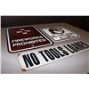 Image 3 : “Fireworks Prohibited”, “No Firearms Allowed”& “No Tools Loaded” Metal Signs