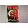 Image 2 : “Red Indian” Motor Oils Metal Sign (20”x13.5”)