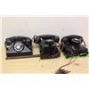 Image 1 : Three Black Vintage Mono-phones