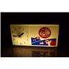 Image 3 : Two Dairy Product Clocks, Co-Op Wall Mount & Two Flags