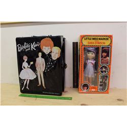 Sara Stimson Doll & Barbie Doll w/Barbie&Ken Carrying Case