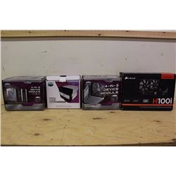 Cool Master 4-In-3 Device Modules (3) & Corsair H100i Liquid CPU Cooler