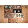 Image 1 : Lot of Saskatchewan License Plates (7)(Dated 1954,1955,1955,1958&1960)