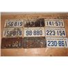 Image 1 : Lot of Saskatchewan License Plates (9)(Dated 1960&1961)