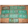 Image 1 : Lot of Saskatchewan License Plates (10)(All Dated 1965)