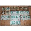 Image 1 : Lot of Saskatchewan License Plates (10)(All Dated 1966)
