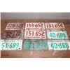Image 1 : Lot of Saskatchewan License Plates (9)(Dated 1970&1971)