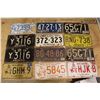 Image 1 : Lot of Assorted Canadian License Plates (12)(Yukon,Northwest Territories, Alberta, Ontario)(Various