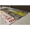 Image 2 : Lot of Assorted Canadian License Plates (12)(Yukon,Northwest Territories, Alberta, Ontario)(Various