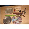 Image 1 : Lot of Misc. (Avon Cologne Gun Container, Assorted Silverware, Etc;)