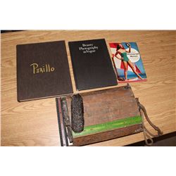 Vintage Bissell Carpet Sweeper & Photography Related Books (3)