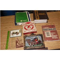 Lot of Misc. (Diamond Official Pitching Horseshoes, Farm Note Books, Automotive Manuel(1984-85),Etc;