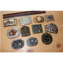 Lot of Belt Buckles (11)