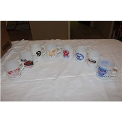Assorted Advertising Glass Mugs (Fire King, Federal) (8)