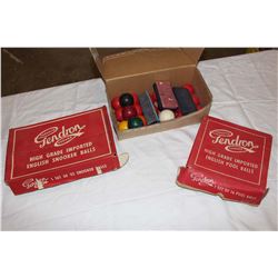 3 Sets of Pool Balls