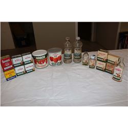 Lot of Spice & Jam Containers (Nabob, Senega, Blue Ribbon)