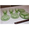 Image 1 : Green Uranium Depression Glassware