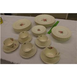 Spode Jewel Bilingsby Rose Matching China Set, Setting for 6