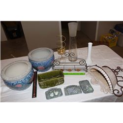 Lot of Garden Planters & Decorations