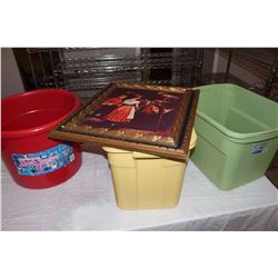 Old Western Picture (22”x26”) W/ Tubs