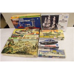 Assortment of Models (Boats, Vehicles, Planes)