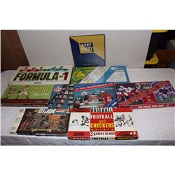 Lot of Board Games (8)(G.I. Joe, Formula-1, Sports Related Games,  Etc;)
