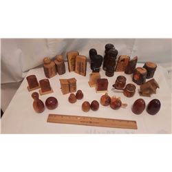 Wooden Salt & Pepper Shakers (16)