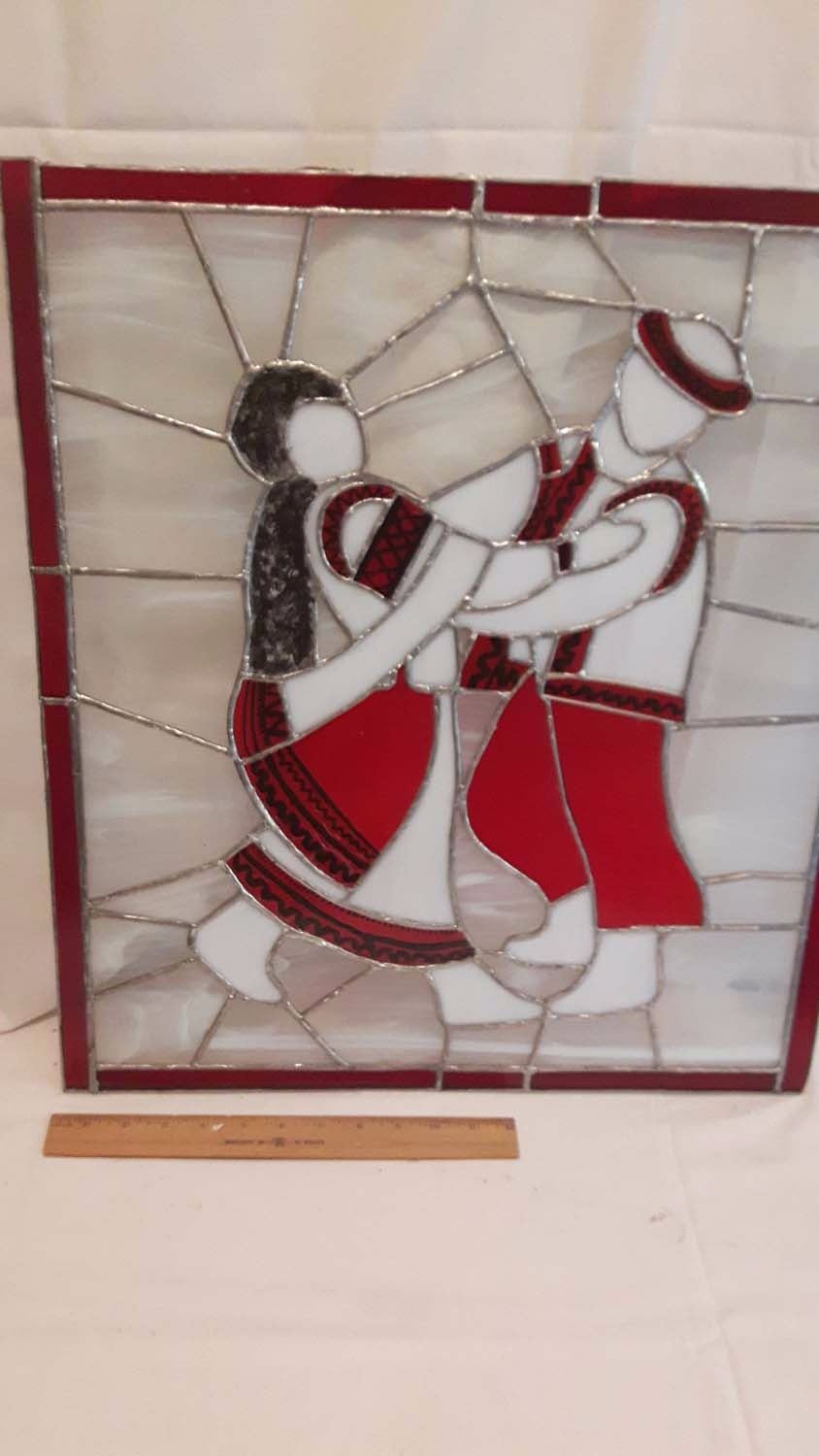 Stained Glass Pane Bodnarus Auctioneering