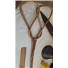 Image 7 : Lot Of Misc Vintage (Shears, Oilers, Funnels, Bamboo Rug Beater)