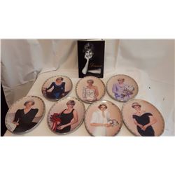 Diana Plates (7) W/ Book