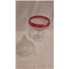 Image 1 : King’s Crown Footed Candy Dish W/ Lid