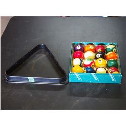 Pool Balls w/Triangle