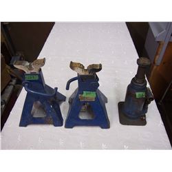 Jack Stands (2) & Hydraulic Jack