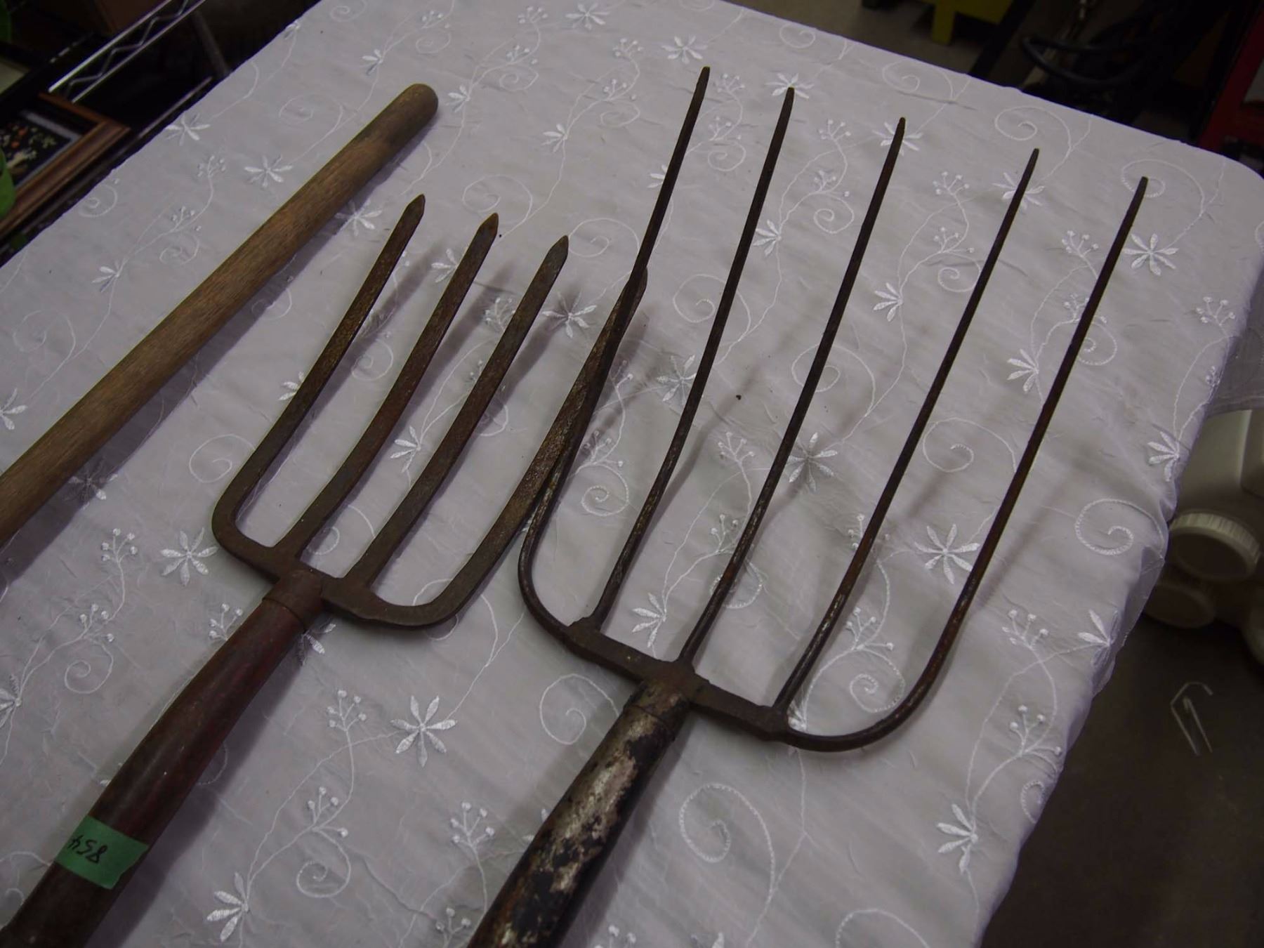 Broom, Potato Fork& Pitch Fork