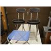 Image 1 : Padded Folding Chairs (2)& Folding Nylon Chair
