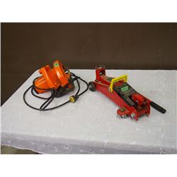 Black And Decker Circular Saw, W. Hydraulic Trolley Jack (4000LBS Capacity) (Working)