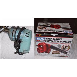 600 Watt Shop Blower, Electric Drill