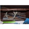 Image 3 : Wooden Tool Box (24”x15”x9.5”)w/Assorted Tools