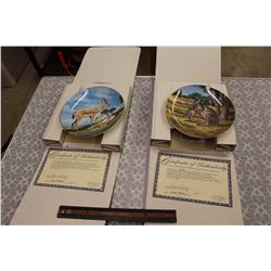Collectible Plates W/ Certificates Or Authenticity (2)