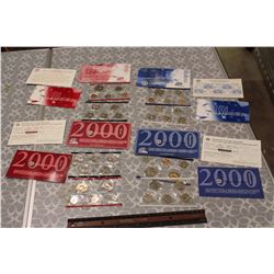 Uncirculated Coin Sets (1999 And 2000 Of Philidelphia And Denver)