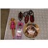 Image 1 : Barbie Doll With Extra Dress, Toy Irons And Ironing Board