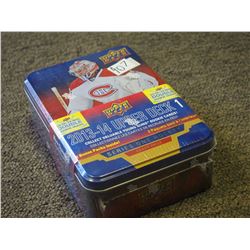 Sealed Tin Box Of 2013-14 Upper Deck Series 1 Hockey Cards; 12 Packs, look for Young Guns Rookie Car
