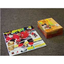 Box of 1988 O-Pee-Chee Hockey Yearbook Stickers & Yearbook Sticker Album; 48 sealed packs with Gum!