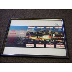 1991 Stanley Cup Playoffs strip of 4 Tickets! These tickets were printed for the Calgary Flames Home