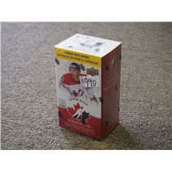 Sealed box of 2013 Upper Deck Team Canada Hockey Cards, 8 Packs, look for rare Trade Cards!